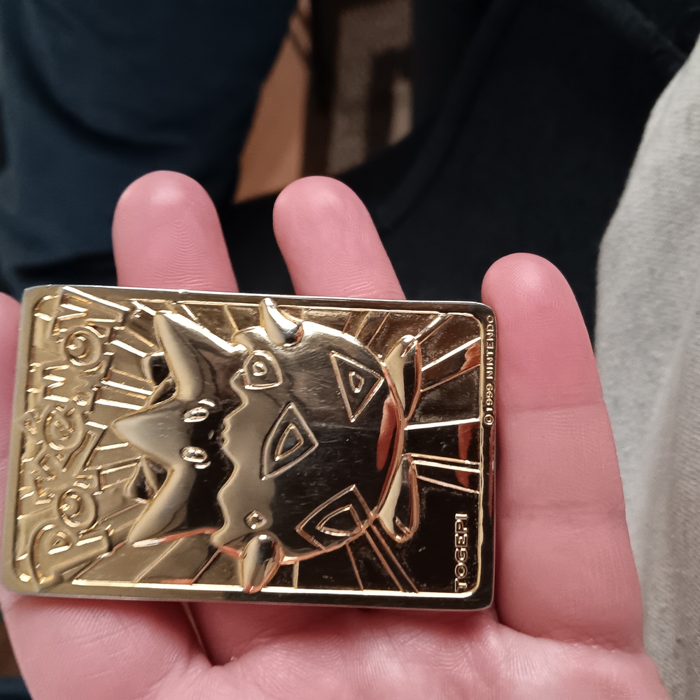 Gold Pokémon Collectible Card by Nintendo